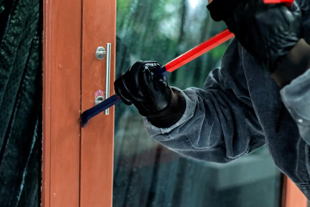 burglar breaking in