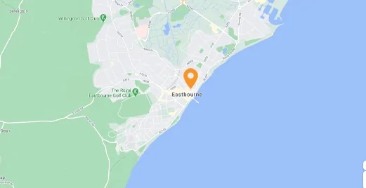 map of Locksmiths in Eastbourne