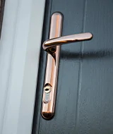 sweet chrome handles on upvc door