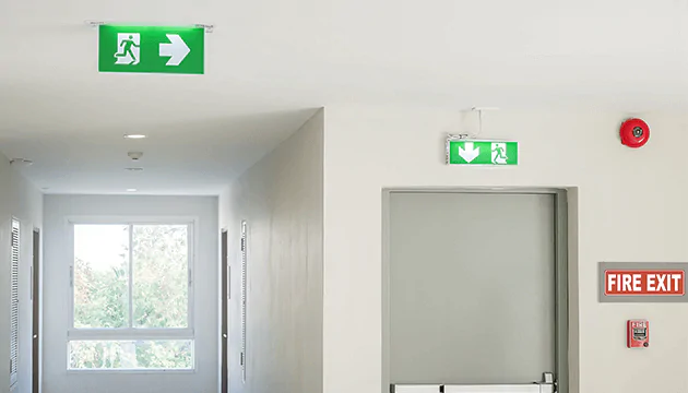 two different types of fire doors