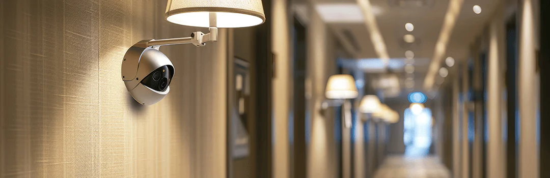 cctv camera in hotel corridor