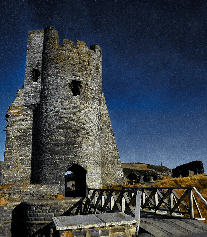 grey concrete castle scenery