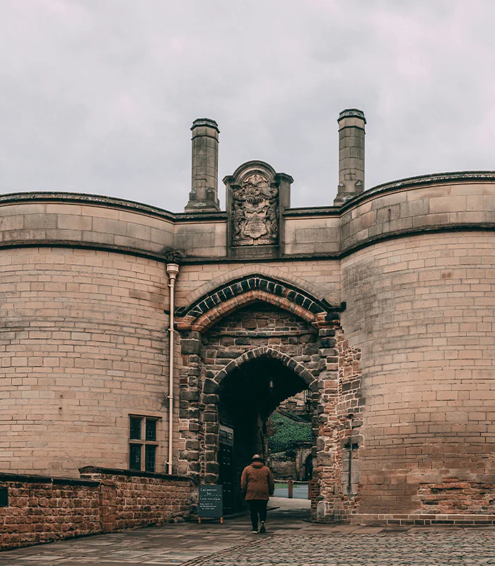 gatehouse of Nottingham Castle in Nottingham, England
